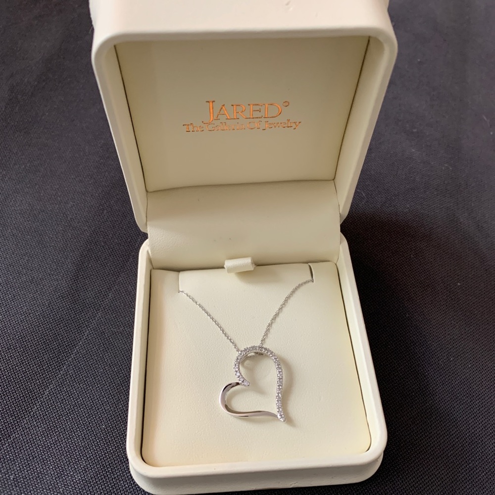 Jared White Gold Diamond Necklace